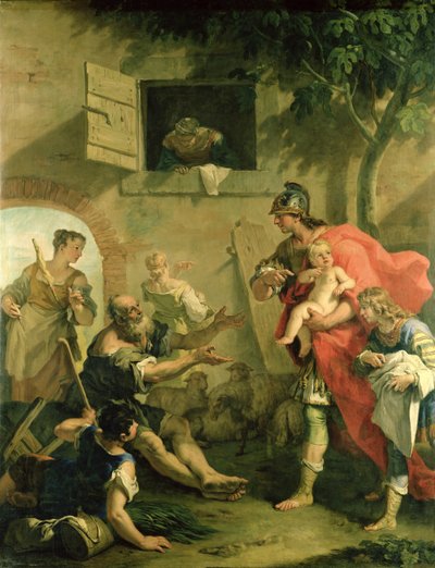 羊飼いと幼児サイラス 作： Sebastiano Ricci